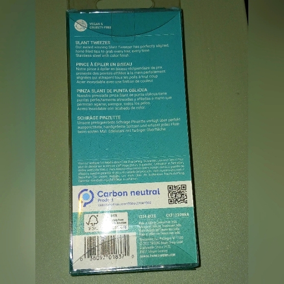 *SEALED* Tweezerman Slant Tweezers Full Size + Mini - Picture 9 of 11